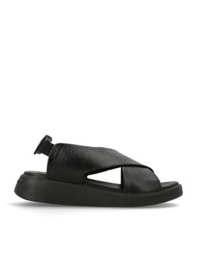 SANDALIAS CONFORT NEGRA DE PIEL PARA MUJER THE HAPPY MONK COSTA 001