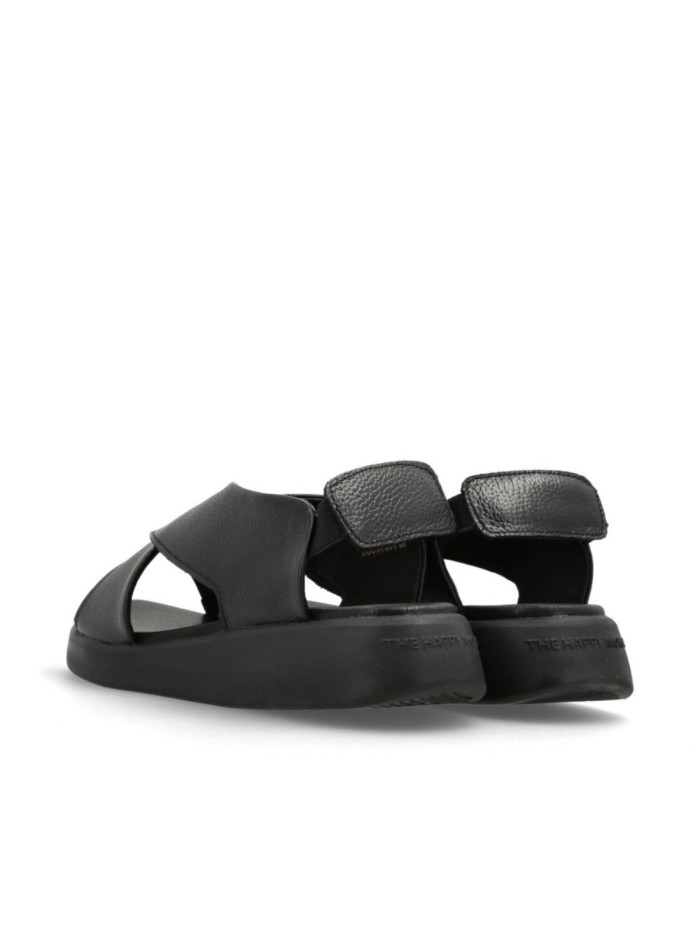 SANDALIAS CONFORT NEGRA DE PIEL PARA MUJER THE HAPPY MONK COSTA 001