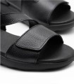 SANDALIA PLANA DE PIEL CONFORT THE HAPPY MONK NALU 003 NEGRO