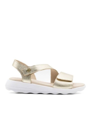 SANDALIA PLANA DE PIEL CONFORT PARA MUJER THE HAPPY MONK NALU 003 ORO