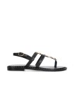 SANDALIAS CÓMODAS Y FEMENINAS CON ABALORIOS KISSIA JOPA 4 NEGRO