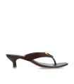 SANDALIAS DE PIEL CON TACÓN MARRÓN KISSIA JOPA 12