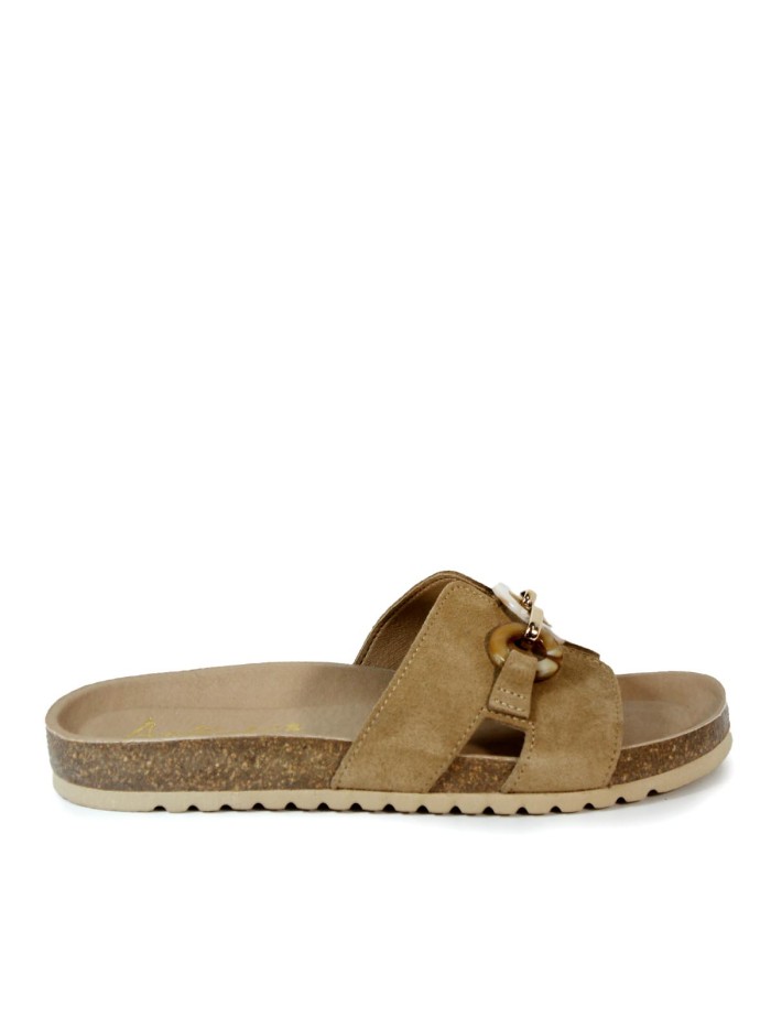 SANDALIAS DE PALA ANCHA CON PLANTA BIO APLAUSO 3C SUCURU BEIGE