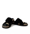 SANDALIAS DE DEDO CON DETALLE METÁLICO PARA MUJER APLAUSO 9-WANDA NEGRO
