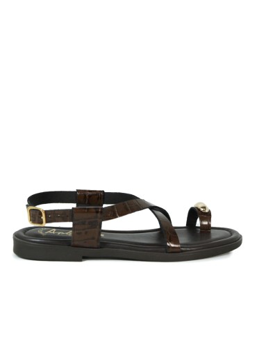 SANDALIAS DE PIEL CON PLANTA ACOLCHADA PARA MUJER APLAUSO 5-RAISA CUERO