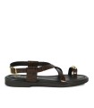 SANDALIAS DE PIEL CON PLANTA ACOLCHADA PARA MUJER APLAUSO 5-RAISA CUERO