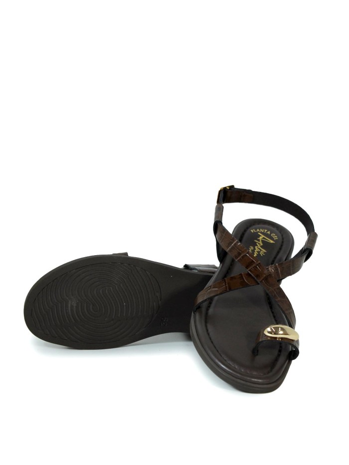 SANDALIAS DE PIEL CON PLANTA ACOLCHADA PARA MUJER APLAUSO 5-RAISA CUERO