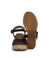 SANDALIAS DE TACÓN PLANTA DE GEL PARA MUJER APLAUSO BOMBI 3132 NEGRO