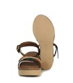 SANDALIAS DE PIEL METALIZADA CON PLANTA DE GEL PARA MUJER APLAUSO 2656 MULTICOLOR