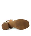 SANDALIAS DE PIEL CON TACÓN Y PLANTA DE GEL PARA MUJER APLAUSO 2791 CUERO