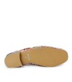 ZAPATO TEJIDO EN PIEL DESTALONADO CON TACÓN BAJO APLAUSO 1437 MULTIFUXIA
