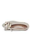 BAILARINA DE PIEL CON BORLA PARA MUJER APLAUSO ROCK 06 BEIGE