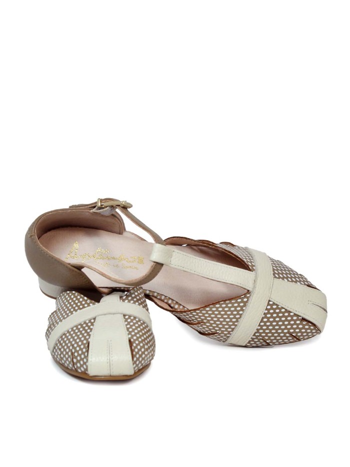 BAILARINAS DE MUJER CON TIRA EN FORMA DE T APLAUSO JARA 01 BEIGE