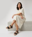 SANDALIAS DE PIEL CON PLANTILLA EXTRAIBLE PARA MUJER APLAUSO 4531 NEGRO