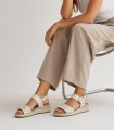 SANDALIAS DE PIEL CON PLANTILLA EXTRAIBLE PARA MUJER APLAUSO 4531 HIELO
