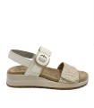SANDALIAS DE PIEL CON PLANTILLA EXTRAIBLE PARA MUJER APLAUSO 4531 HIELO