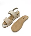 SANDALIAS DE PIEL CON PLANTILLA EXTRAIBLE PARA MUJER APLAUSO 4531 HIELO