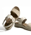 SANDALIAS DE PIEL CON PLANTILLA EXTRAIBLE PARA MUJER APLAUSO 4531 HIELO