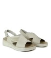 SANDALIAS DE PIEL CON PLANTILLA EXTRAIBLE PARA MUJER BEIGE APLAUSO 4523