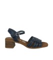 SANDALIAS CÓMODAS DE PIEL CON PLANTA DE GEL DE MUJER APLAUSO 5903 MARRÓN