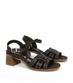 SANDALIAS CÓMODAS DE PIEL CON PLANTA DE GEL DE MUJER APLAUSO 5903 MARRÓN