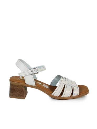 SANDALIAS CÓMODAS DE PIEL CON PLANTA DE GEL DE MUJER APLAUSO 5903 HIELO
