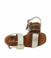 SANDALIAS DE PIEL CON MAXIHEBILLA Y PLANTA DE GEL PARA MUJER APLAUSO 5894 HIELO
