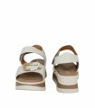 SANDALIAS DE PIEL CON CUÑA Y PLANTA DE GEL PARA MUJER APLAUSO 5974 HIELO