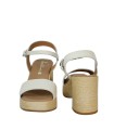 SANDALIAS DE TACÓN EN PIEL CON PLANTA DE GEL PARA MUJER APLAUSO 5732 HIELO
