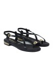 SANDALIAS DE PIEL EN TENDENCIA PARA MUJER APLAUSO 5587 NEGRO