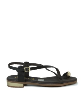 SANDALIAS DE PIEL EN TENDENCIA PARA MUJER APLAUSO 5587 MOKA