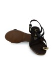 SANDALIAS DE PIEL EN TENDENCIA PARA MUJER APLAUSO 5587 MOKA
