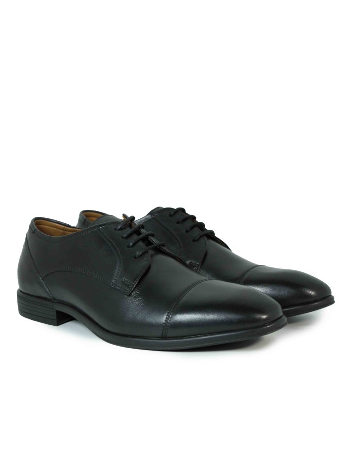 ZAPATO DE VESTIR CONFORT DE PIEL NEGRO PARA HOMBRE BAERCHI 1091