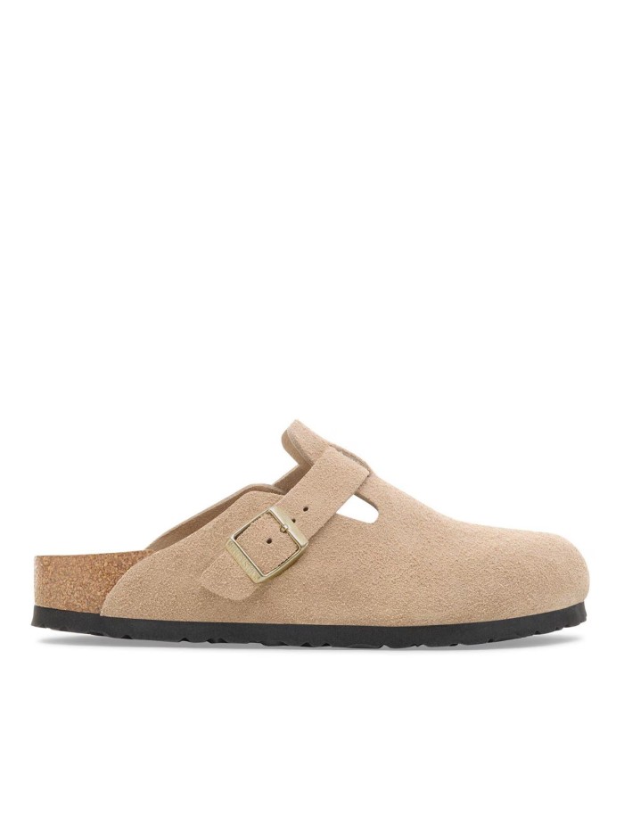 ZUECO PARA MUJER EN PIEL DE ANTE BIRKENSTOCK BOSTON LEVE 1030883 ARENA