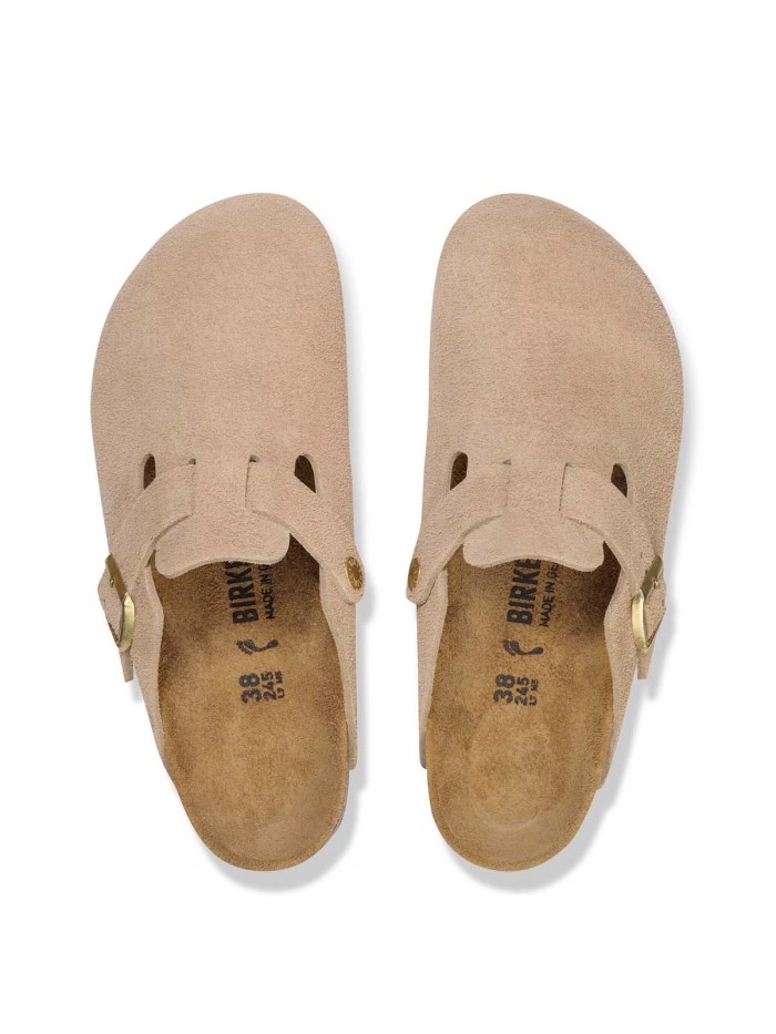 ZUECO PARA MUJER EN PIEL DE ANTE BIRKENSTOCK BOSTON LEVE 1030883 ARENA