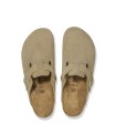 ZUECO DE PIEL DE ANTE UNISEX BIRKENSTOCK BOSTON LEVE 1025844 KAKI
