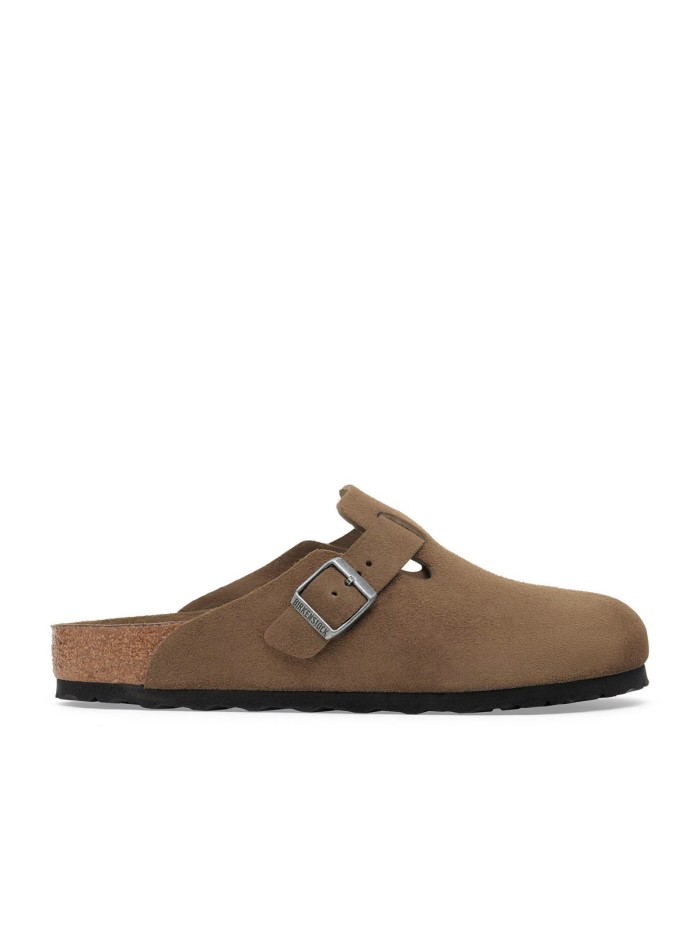 ZUECO EN TENDENCIA CÓMODO PARA HOMBRE BIRKENSTOCK Boston Plantilla blanda SFB LEVE 1030861 MARRÓN