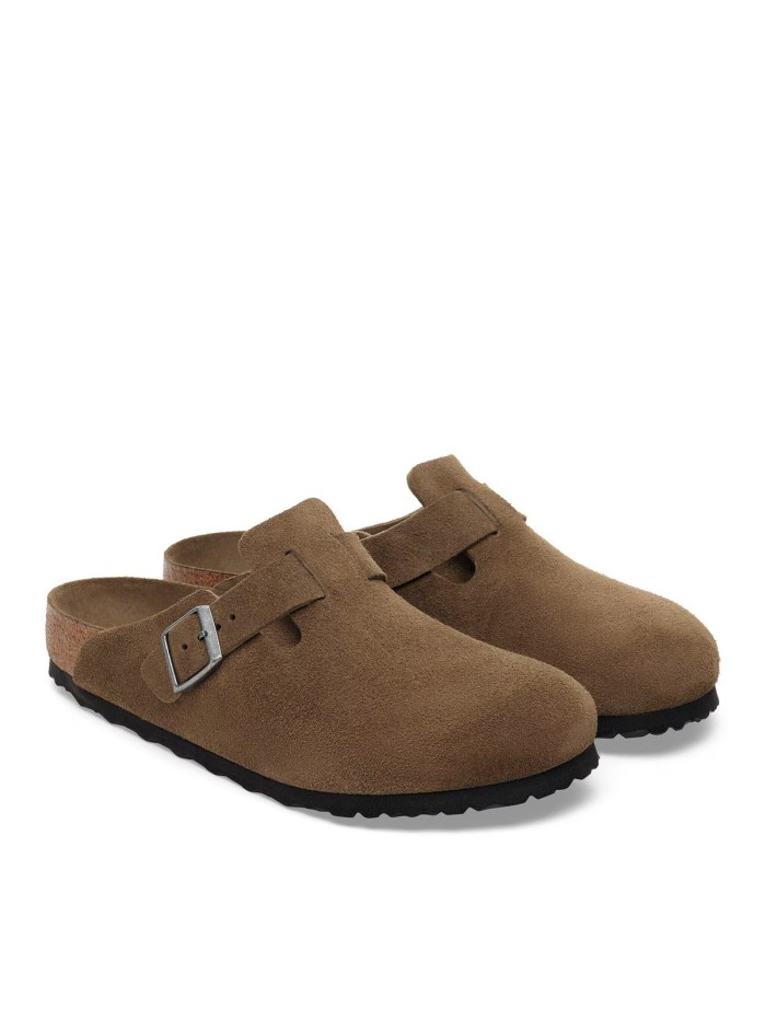 ZUECO EN TENDENCIA CÓMODO PARA HOMBRE BIRKENSTOCK Boston Plantilla blanda SFB LEVE 1030861 MARRÓN