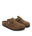 ZUECO EN TENDENCIA CÓMODO PARA HOMBRE BIRKENSTOCK Boston Plantilla blanda SFB LEVE 1030861 MARRÓN