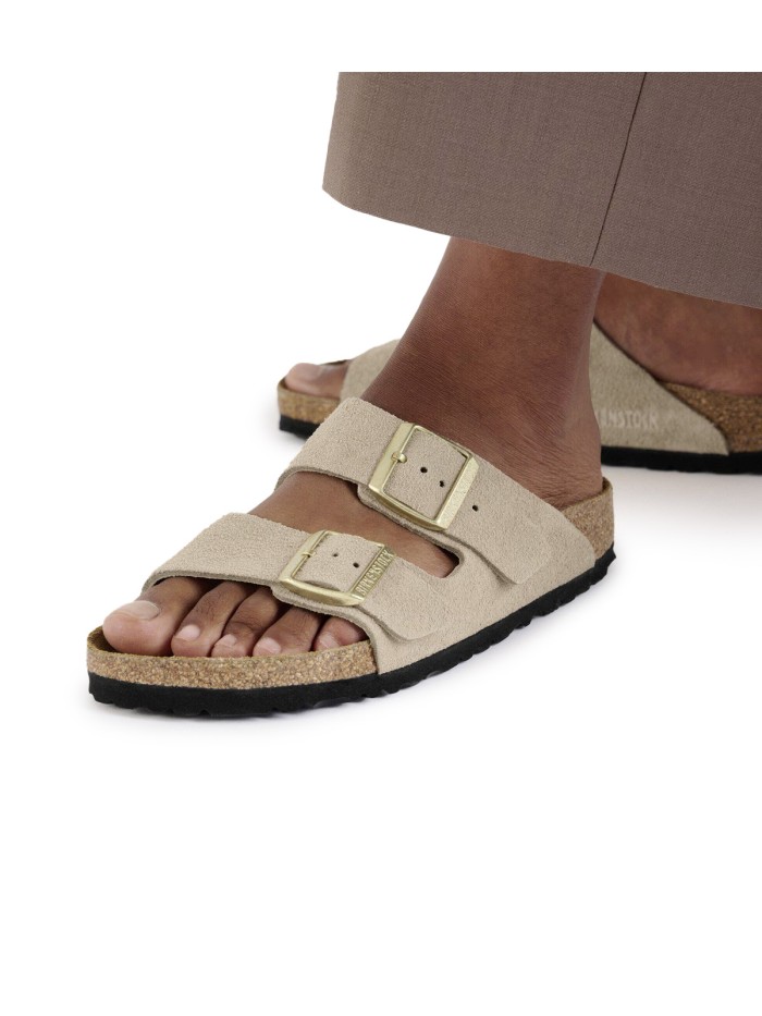 SANDALIA DE PIEL PARA MUJER EN TENDENCIA BIRKENSTOCK ARIZONA LEVE 1029260 SUNDCASTLE