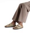 SANDALIAS CLÁSICAS DE BIRKENSTOCK CON TACHUELAS ARIZONA RIVET 1029390 TAUPE