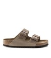 SANDALIA UNISEX DE DOS HEBILLAS CON PLANTA BLANDA BIRKENSTOCK ARIZONA SFB LEOI 552811 MARRÓN