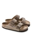 SANDALIA UNISEX DE DOS HEBILLAS CON PLANTA BLANDA BIRKENSTOCK ARIZONA SFB LEOI 552811 MARRÓN