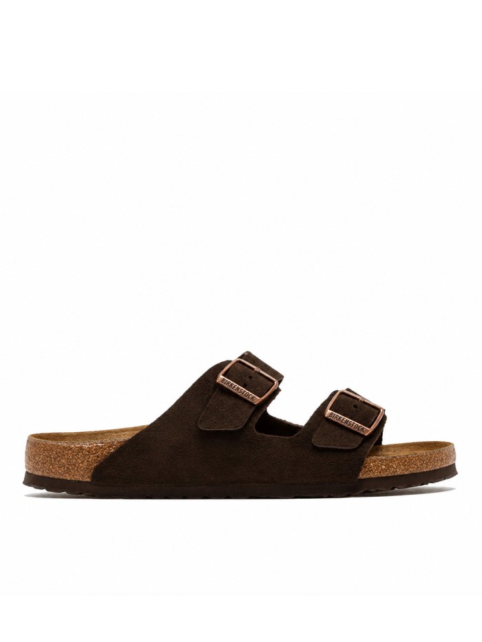 SANDALIA ARIZONA ARIZONA SFB LEVE 951313 BIRKENSTOCK DE ANTE MARRÓN CON PLANTILLA ANATÓMICA UNISEX