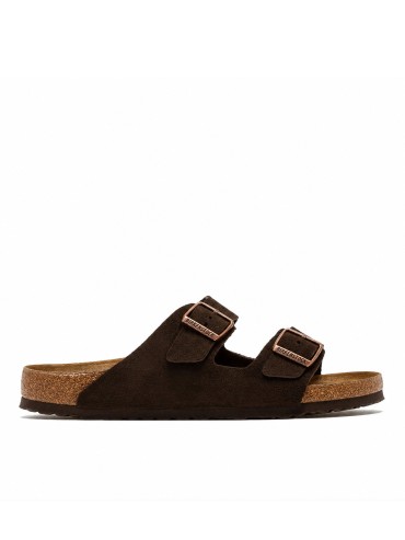 SANDALIA ARIZONA ARIZONA SFB LEVE 951313 BIRKENSTOCK DE ANTE MARRÓN CON PLANTILLA ANATÓMICA UNISEX