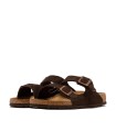 SANDALIA ARIZONA ARIZONA SFB LEVE 951313 BIRKENSTOCK DE ANTE MARRÓN CON PLANTILLA ANATÓMICA UNISEX