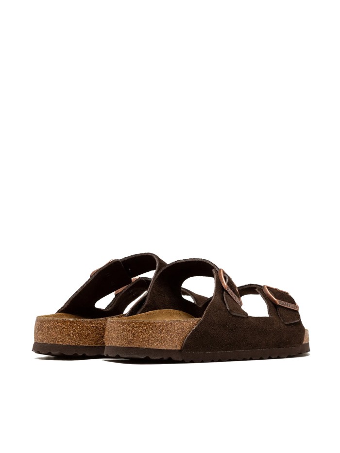 SANDALIA ARIZONA ARIZONA SFB LEVE 951313 BIRKENSTOCK DE ANTE MARRÓN CON PLANTILLA ANATÓMICA UNISEX