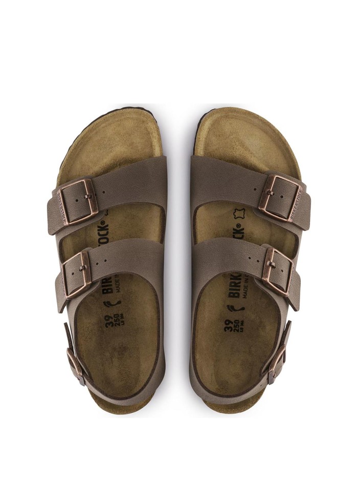 SANDALIAS BIO CON HEBILLAS PARA CABALLERO BIRKENSTOCK MILANO BFBC 634503 MOKA