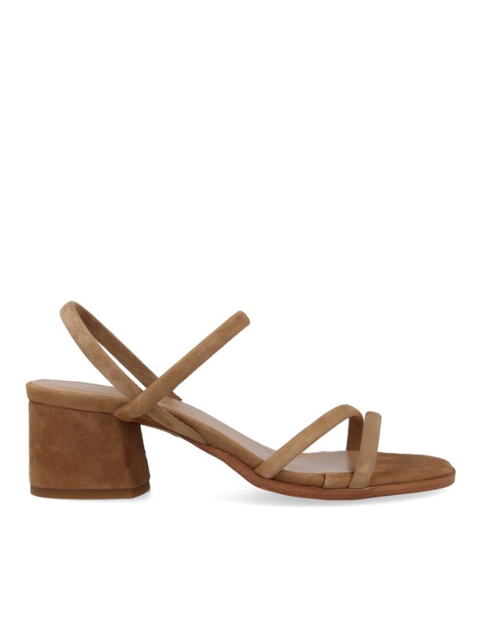 SANDALIA DE TACÓN EN PIEL DE ANTE PARA MUJER BRYAN STEEP WISE 2614 LINCON