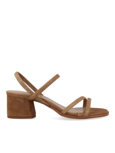 SANDALIA DE TACÓN EN PIEL DE ANTE PARA MUJER BRYAN STEEP WISE 2614 LINCON